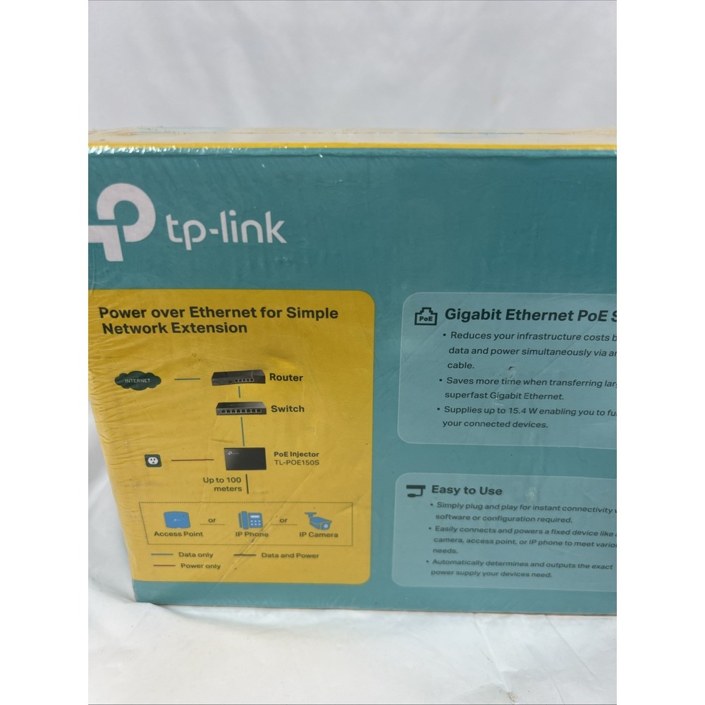 TP-Link Gigabit Power Over Ethernet PoE Injector‎ Adapter TL-PoE150S Networking - Picture 6 of 10